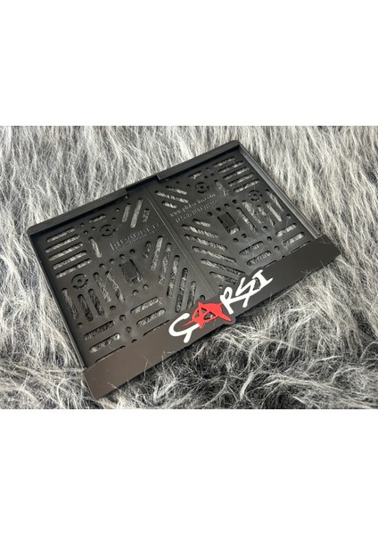 3D Kabartmalı Pleksi Motor Plakalığı Çarşı