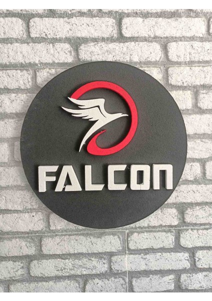 Falcon Logo | 50X50 Falcon Logosu | Falcon Marka Logosu | 3D Falcon Logo | Strafor Logo