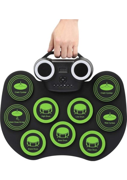 Magicvoice G600R 9 Ped Elektronik Roll Up Davul Kiti Bateri Müzik Aleti Taşınabilir