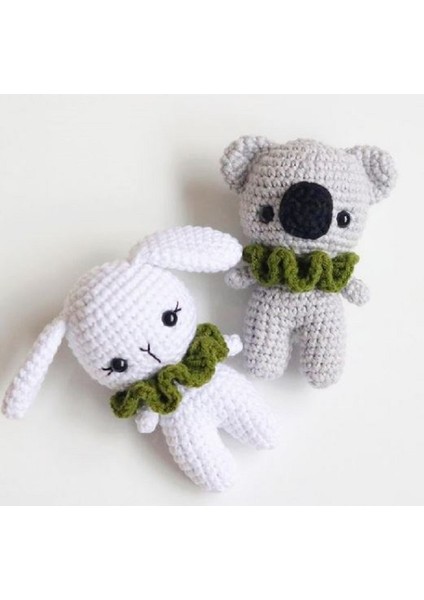 El Örgüsü Amigurumi Anahtarlıklar (Koala ve Tavşan) Anahtarlık Aparatı Takılıp Gönderilir