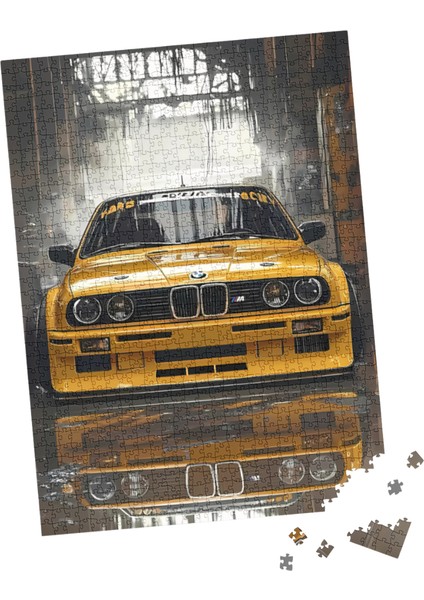 500 Parça Puzzle Sarı Spor Araba