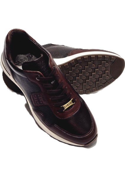 Hakiki Deri El Yapımı Kauçuk Taban Erkek Ayakkabı