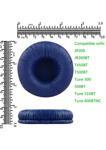 Jbl T450BT T500BT T560 ile Uyumlu Kulaklık Yastığı Pedi ve Kafa Bandı Jbl 510 T 520 Kafa Pedi Kulaklık Süngeri Yastığı Üst Band Deri Yastık Bellek Köpük-Mavi indirimleri