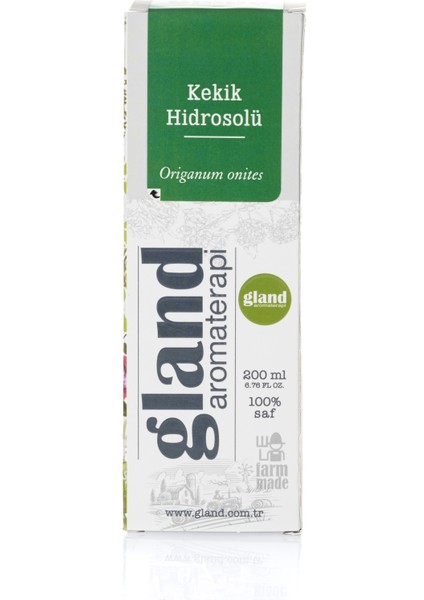 Kekik(Origanum Onites) Hidrosolü 200ML
