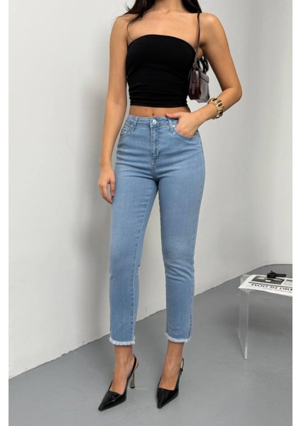 7413 Mia Kadın Jean Pantolon