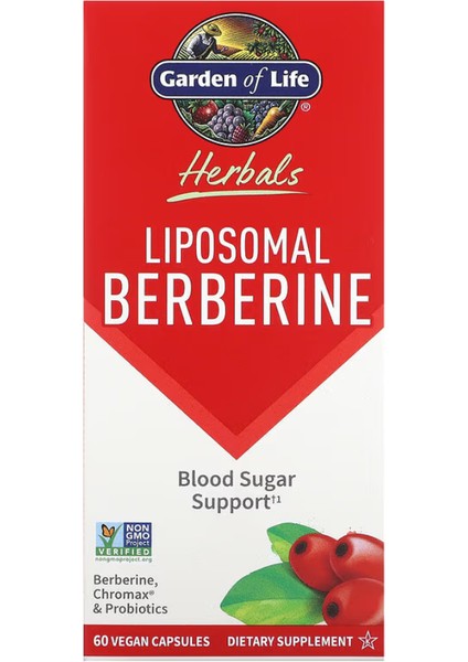 Herbals, Liposomal Berberine, 60 Vegan Capsules