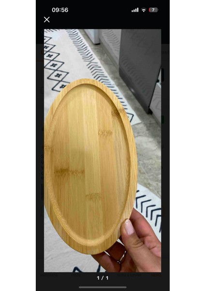 Bambu Oval Sunumluk