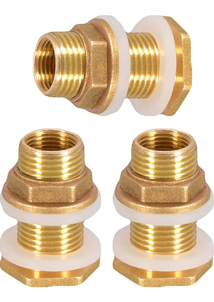 Xhhdqes Prinç Bölme Bağlantı Parçası, 3 Takım 3/8 Inç Dişi 1/2 Inç Erkek Prinç Su Deposu Konektörü Dişli Halkalı (Yurt Dışından) fiyatları