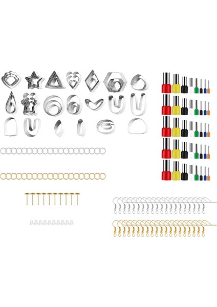 Xhhdqes Polimer Kil Kesiciler Seti, 42 Şekiller Polimer Kil Takı Için Paslanmaz Çelik Kil Kesiciler, 40 Daire Şekli Kesiciler (Yurt Dışından)