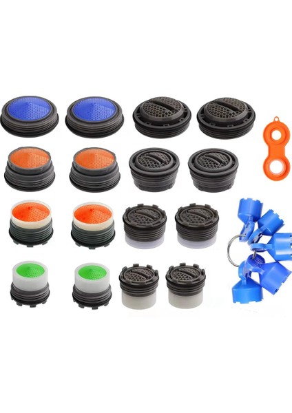 16 Adet Önbellek Musluk Havalandırıcı ve 5 Parça Önbellek Musluk Havalandırıcı Önbellek Havalandırıcılar Için Anahtar Sökme Anahtarları (Yurt Dışından) fiyatları