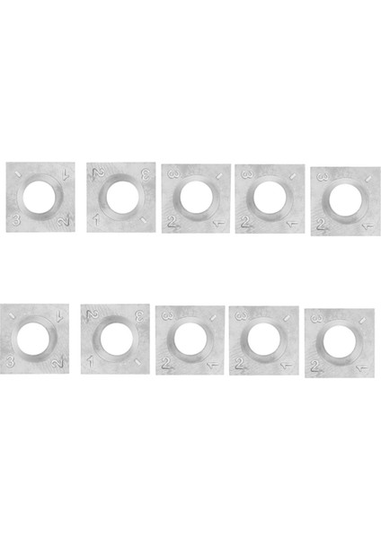 10 Adet Ahşap Torna Karbür Uç Freze 30 Derece Torna Keski Değiştirme 14X14X2MM (Yurt Dışından)