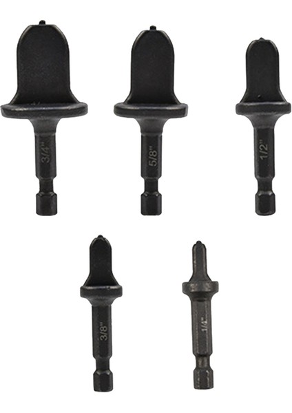 5 Adet Ağız Açma Aracı Bakır Boru Klima Altıgen Saplı Boru Genişletici Dövme Matkap Ucu Seti (Yurt Dışından)