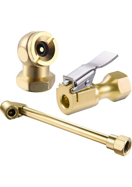 Bradoo-3 Paket Ağır Hizmet Tipi Pirinç Hava Mandreni Seti, 1/4 Inç Pirinç Hava Mandreni Lastik Şişirme Ölçer Kompresör Aksesuarları (Yurt Dışından) fiyatları