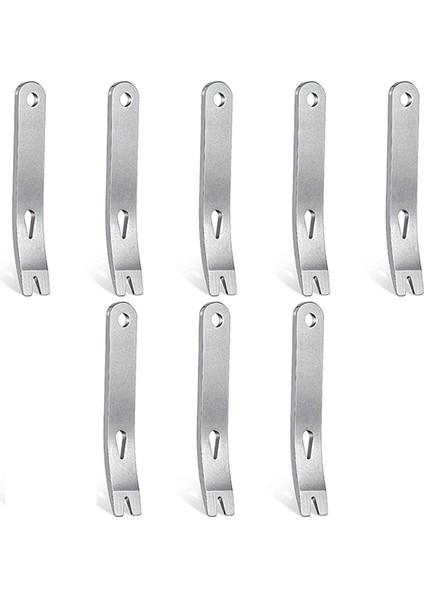 8 Adet Mini Levye Paslanmaz Çelik Düz Çubuk Çok Fonksiyonlu Küçük Levye Edc Mini Kazayağı Hayatta Kalma Açacağı Araç Seti (Yurt Dışından)