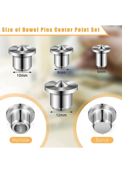 32 Parça Dübel Pimi Merkez Nokta Seti Masif Dübel Seti (6/8/ 10/12 Mm) (Yurt Dışından) indirimleri