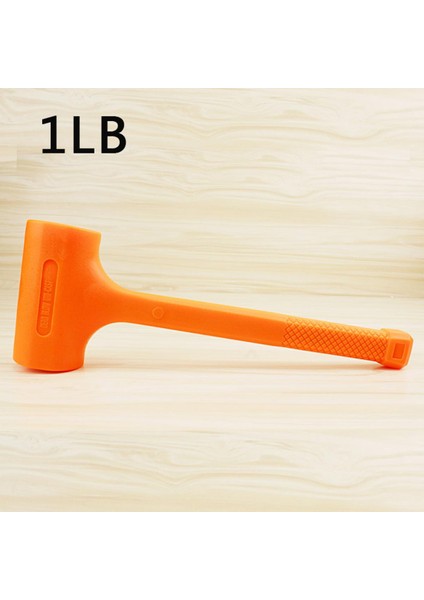 Katı Çekiç Ölü Darbe Çekiç Turuncu Yumuşak Kauçuk Çekiç 0.5-2lb (Yurt Dışından)