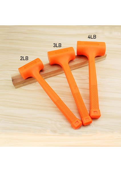 Katı Çekiç Ölü Darbe Çekiç Turuncu Yumuşak Kauçuk Çekiç 0.5-2lb (Yurt Dışından) indirimleri