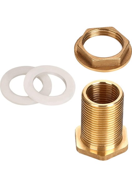 Xhhdqes Prinç Bölme Bağlantısı, 3 Takım 1/2ın Dişi 3/4ın Erkek Prinç Su Deposu Konektörü Dişli Silikon Halkalar ile (Yurt Dışından) indirimleri