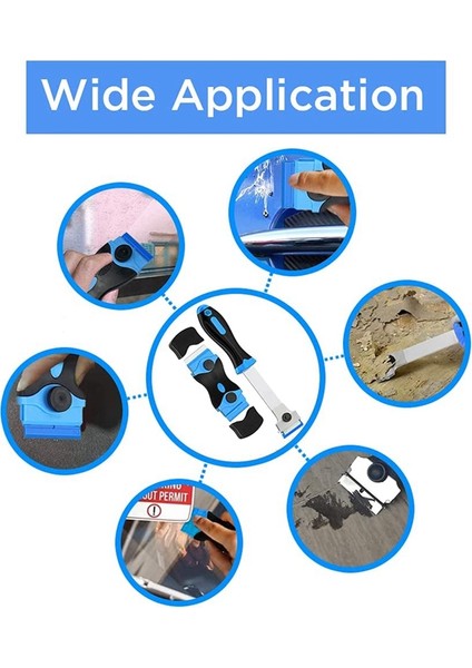 Bradoo-2 Pcs Tıraş Bıçağı Kazıyıcı Cam Kazıyıcı Ocak Plastik Bıçak Kazıyıcı Etiket Çıkarma Aracı, Kayıt Etiket Mavi (Yurt Dışından) fırsatları
