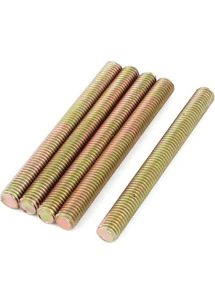 1,25 mm Adımlı M8 x 80 mm Dişli Çubuk Renkli Çinko Kaplama Dişli Çubuklar (Yurt Dışından)