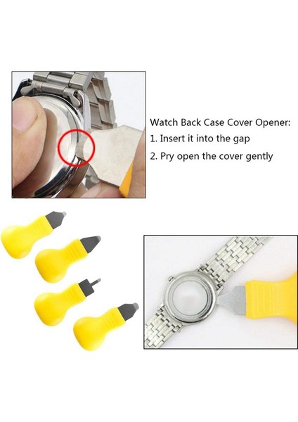 Arka Kasa Açıcı Sökücü Sökme Onarım Aracı Farklı Boyutlarda 5 Adet, Saat Sökme Değişimi Paslanmaz Çelik Arka Kasa Açıcı ve 8 Ekstra Saat Pimi (Yurt Dışından) fırsatları