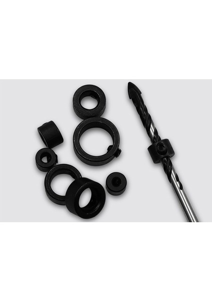 Bradoo-8 Adet Matkap Durdurma Ucu Yaka Seti Matkap Derinliği Durdurma Yaka 8 Adet Dübel ve Zıvana Pimleri Merkezi Nokta Ağaç Işleme Dübel Pimleri (Yurt Dışından) modelleri