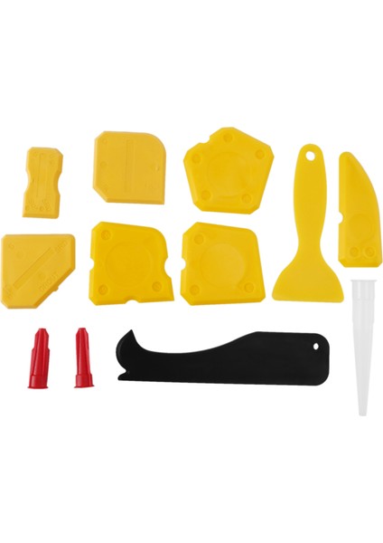 Xhhdqes 12 Parça Kalafat Araç Seti Silikon Mastik Bitirme Aracı Harç Kazıyıcı Kalafat Sökücü ve Kalafat Memesi ve Kalafat Kapakları (Yurt Dışından)