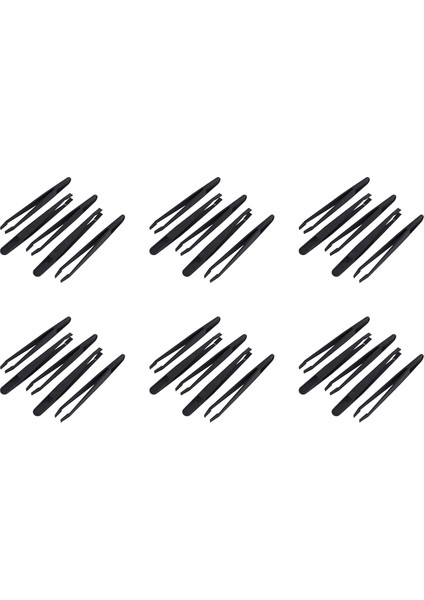 Ncanruı 30 Adet Manuel Alet Siyah Plastik Düz Uçlu Anti-Statik Cımbız 12 cm Uzun (Yurt Dışından)