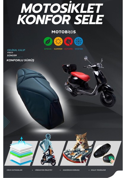 Kuba Bluebird Özel Kalıp Visco Süngerli Konfor Sele Kılıfı