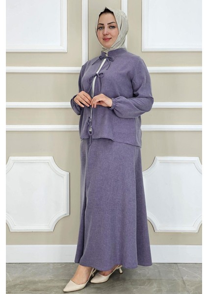 Kadın Önü Bağcıklı Tesettür 3 Lü Takım fiyatları