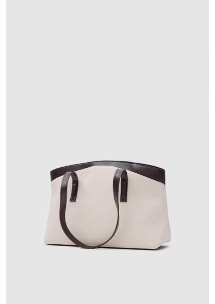 Citta Kanvas Tote Bag Kahverengi modelleri