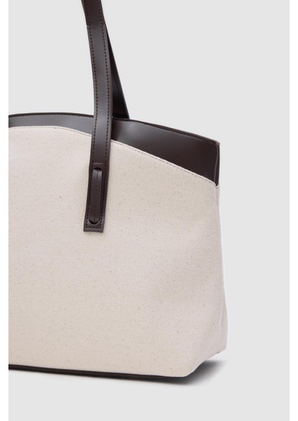 Citta Kanvas Tote Bag Kahverengi fırsatları