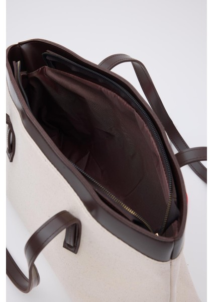 Citta Kanvas Tote Bag Kahverengi indirimleri