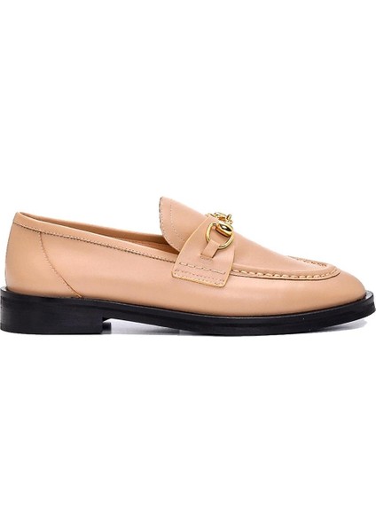 Verda Toprak Hakiki Deri Kadın Loafer