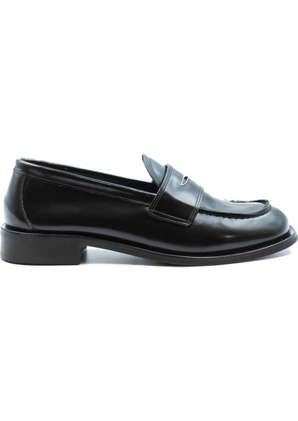 Siera Siyah Hakiki Deri Kadın Loafer