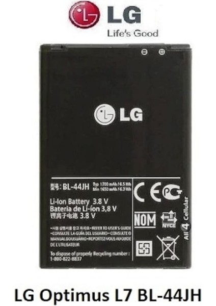 Lg Optimus L7 BL-44JH Batarya Pil Senalstore