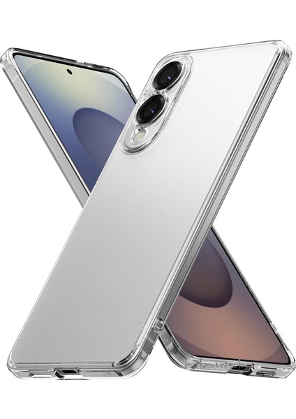 Samsung Galaxy S25 Edge Kılıf Kamera Çıkıntılı Korumalı Renksiz Yumuşak Şeffaf Silikon Kapak