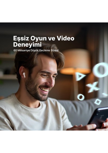 Airbeat Pro Gerçek Kablosuz Tws Bluetooth Kulaklık Beyaz 2KM161