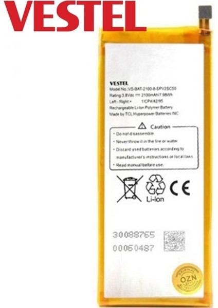 Vestel Venüs V3 5070 Pil Batarya 1700 Mah Senalstore