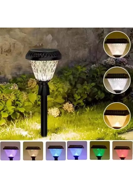 50 Watt Solar Dekoratif Çim Saplamalı Kazıklı Bahçe Armatürü