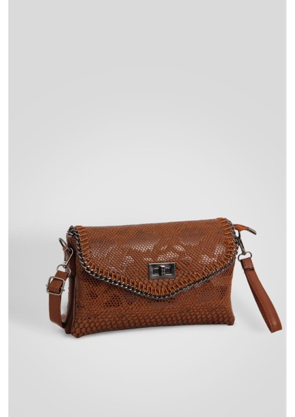 Salvador Yılan Deri El Askılı Kadın Omuz Çantası BP-4859O