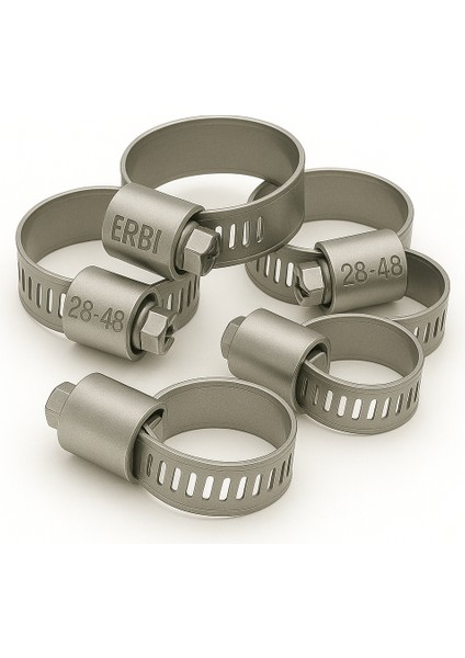 19-26 mm Paslanmaz Metal Hortum Kelepçesi – 50 ’li Paket