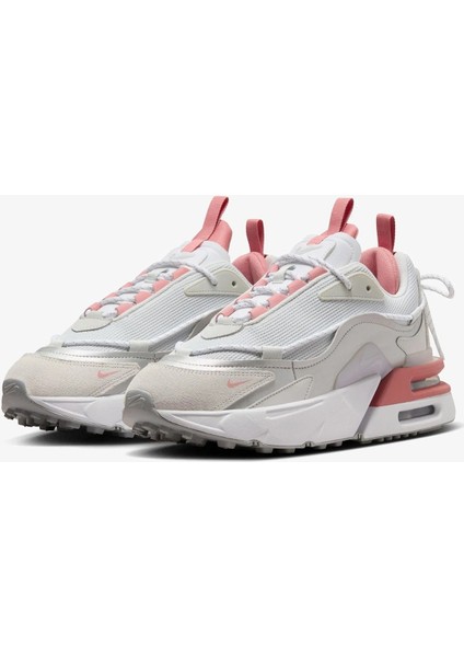 Air Max Furyosa Sneaker White Platform Taban 4cm Kadın Günlük Spor Ayakkabı Beyaz