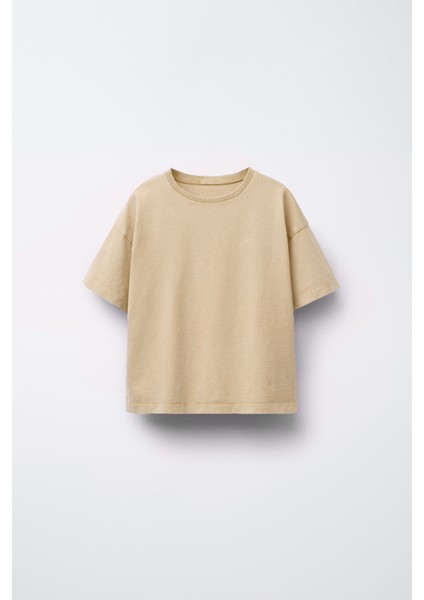 Unisex Basic 4'lü T-Shirt (Beyaz-Küf Yeşili-Bej-Füme) fiyatları