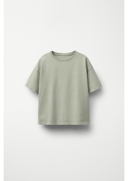 Unisex Basic 4'lü T-Shirt (Beyaz-Küf Yeşili-Bej-Füme) indirimleri