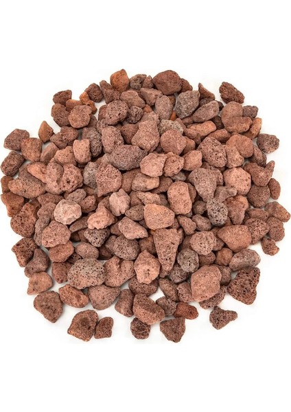 5 litre Kırmızı Pomza Taşı 8-16 mm Cüruf Law rock Volkanik Cürüf Ponza Lav Kırığı