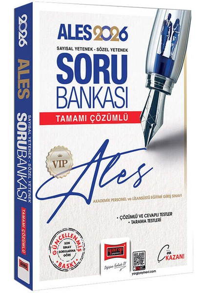 Yargı Yayınları 2026 Ales Vıp Sayısal-Sözel Yetenek Tamamı Çözümlü Soru Bankası fiyatları