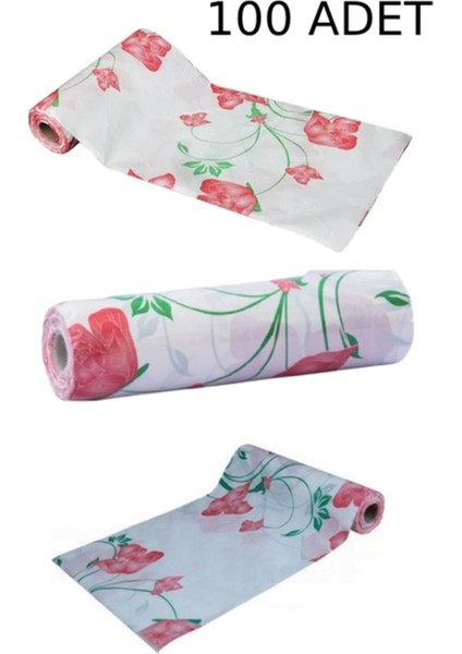 100 Adet Kullan At Masa Örtüsü Sıvı Geçirmez(10 Rulo) Tek Kullanımlık 100X120 cm Piknik Sofra Kağıd
