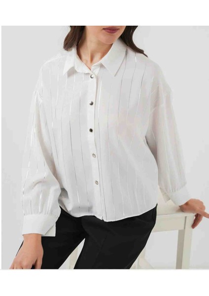 Gümüş Çizgili Gömlek fiyatları
