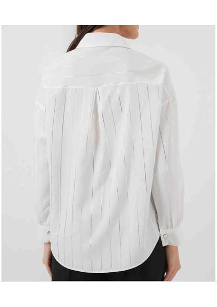 Gümüş Çizgili Gömlek fırsatları